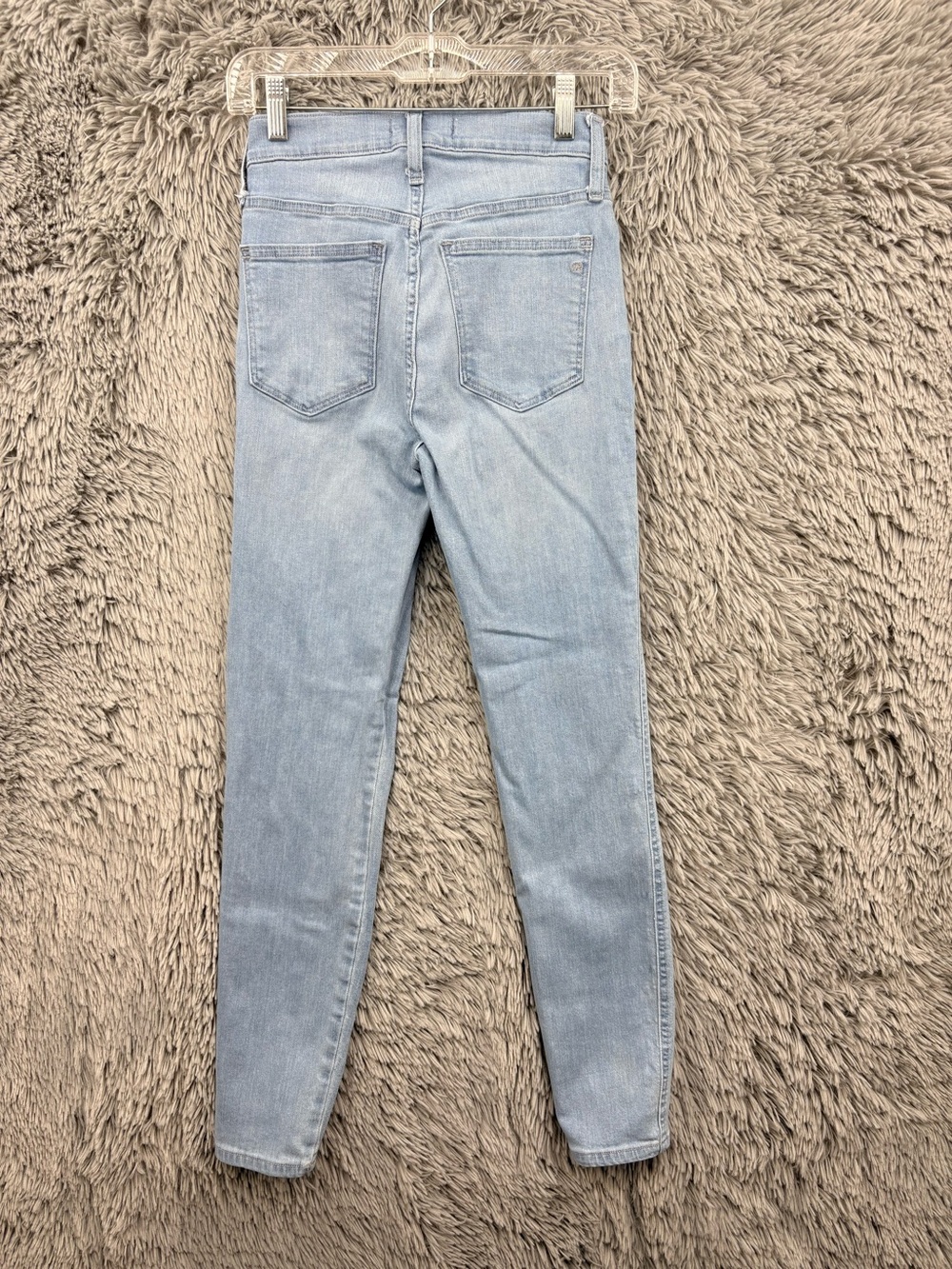 Madewell Jeans Womens 25 Blue 10 Inch High Rise Skinny Light Longton Wash